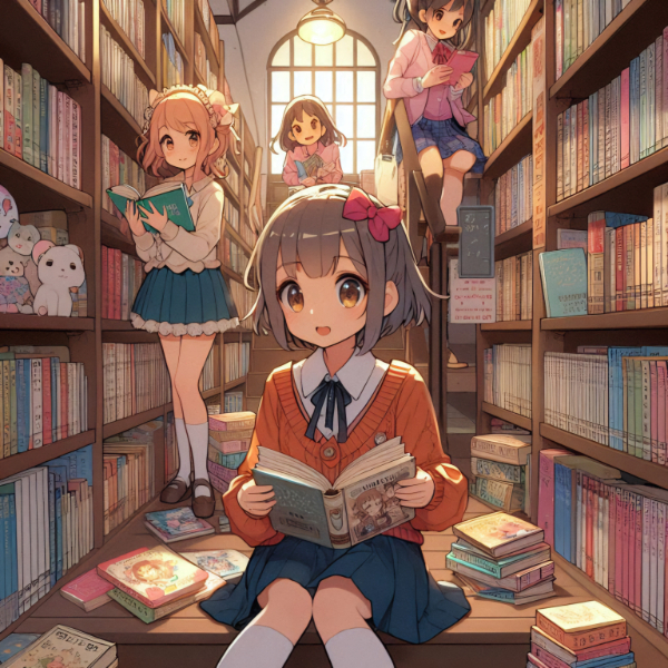 えーっ、この本屋さん立ち読み自由なんだね🎵