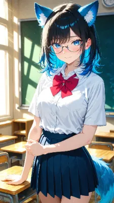 🐺 眼鏡っ娘 〜ウル子、似合うと言われると困る〜👓
