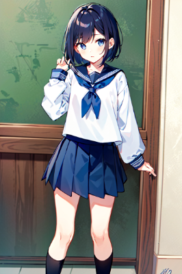 制服姿の男の子