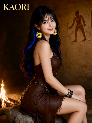 香ちゃん💚恐竜時代ファッション
