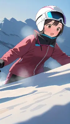 Skiing Girl