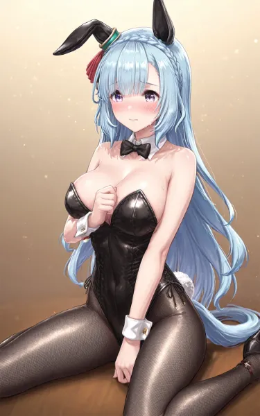 恥ずかしがってるバニーアルダン