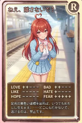 朝かーど「ねえ、さないで？」離