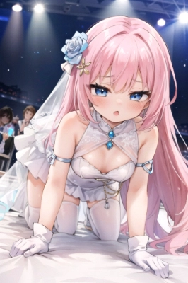 ウエディングドレスの女の子