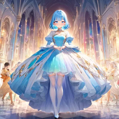 素敵な青髪お姫様