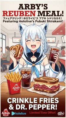Fubuki Shirakami and Arby's