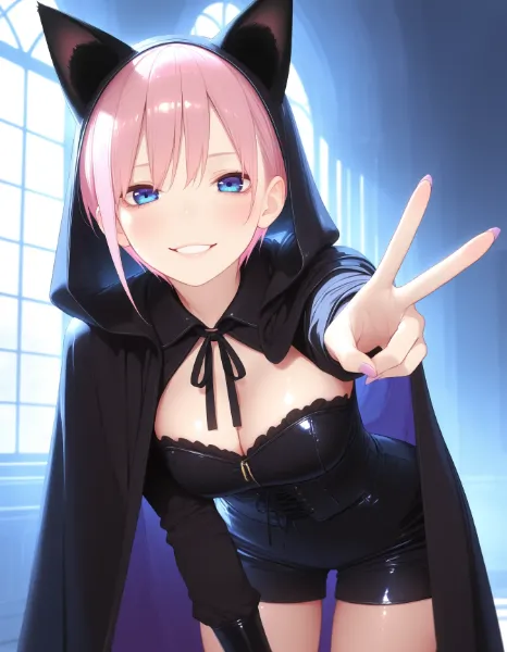 【五等分の花嫁】黒猫ハロウィン