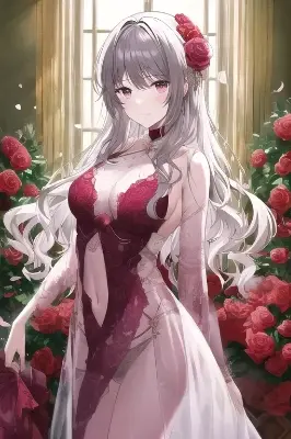 Rose petal see-through