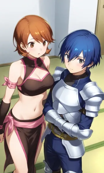 鎧の騎士と大胆戦士