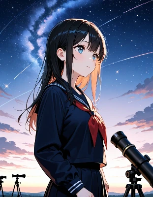 遠くに夢見る少女