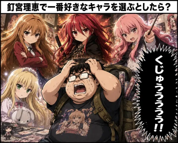 釘宮理恵で一番好きなキャラを選ぶとしたら？
