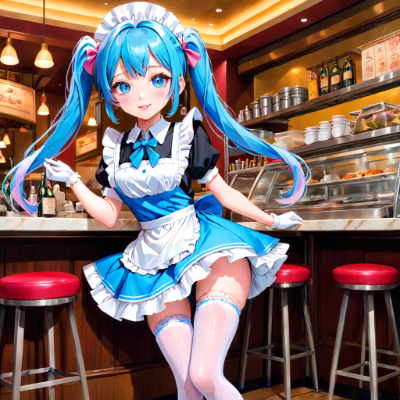 お昼のカフェ