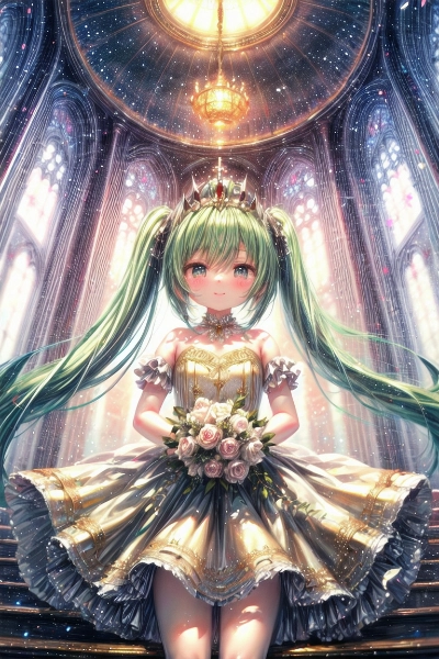 結婚式で泣きそうな初音ミク
