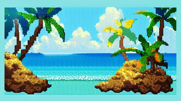 【フリー素材】ビーチ背景