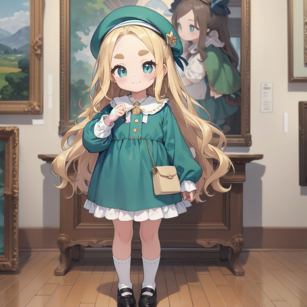 絵画とおでこちゃん