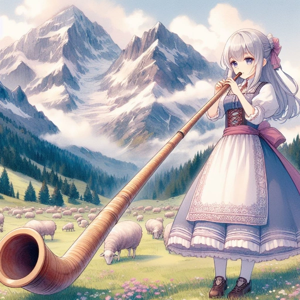 ユングフラウに響くアルプホルン