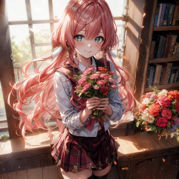 【原神】煙緋 制服＆花束