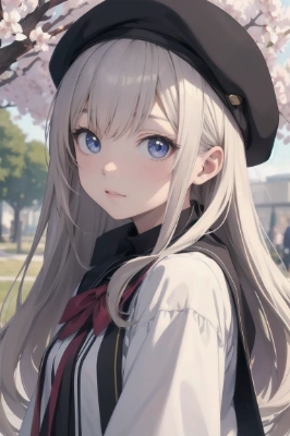 ベレー帽と美少女