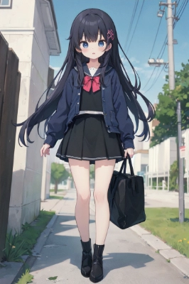 登校中