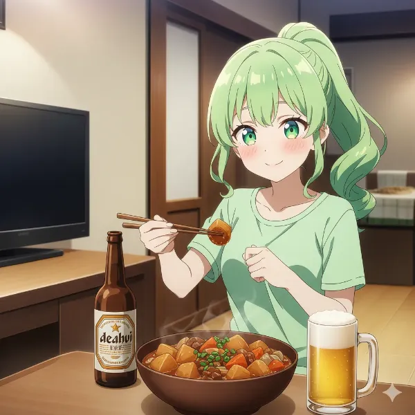 肉じゃがとビール