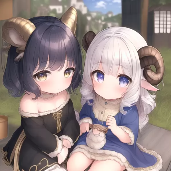 白黒ヒツジ幼女s