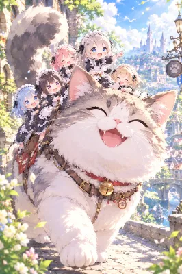 猫さんとおさんぽ