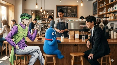 露伴先生とウミオス