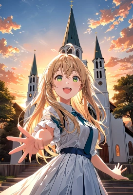 教会の前で待ち合わせ