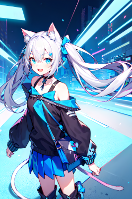 電子の世界の少女