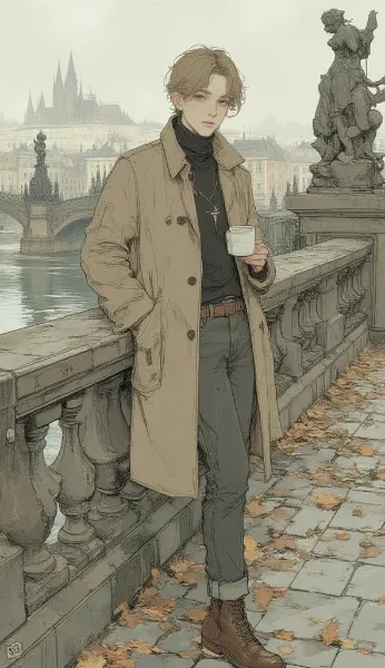 【SeaArt画像生成】プラハ旅行が10倍楽しくなる！20代メンズの季節別おしゃれコーデ3選とプロンプト全公開
