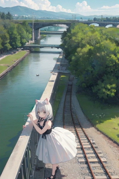 廃線と猫耳少女