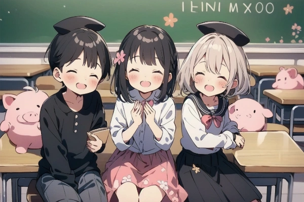 可愛い生徒たち