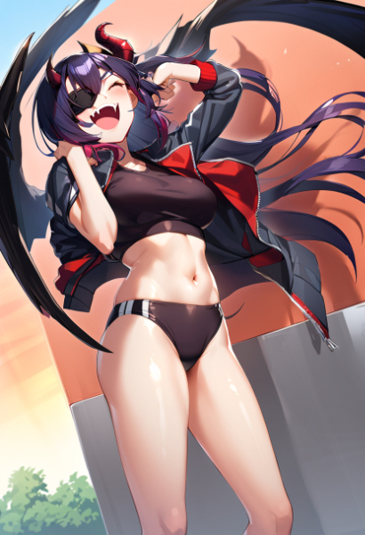 眼帯陸上セパレートデビルさん(ジャケットありver)