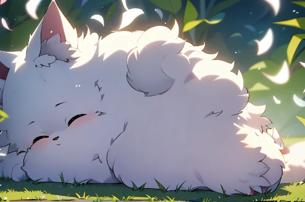 わたあめかと思ったらうちの犬だった