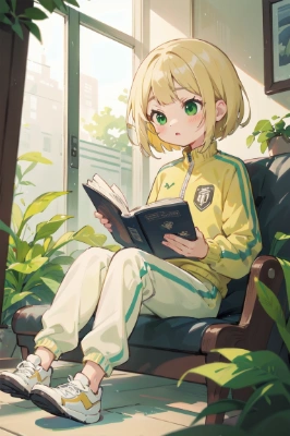 読書中の女の子