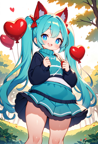 恋するセーター　猫耳ミク