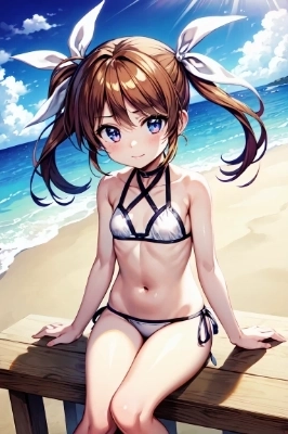 【魔法少女リリカルなのは】のなのはちゃん・水着