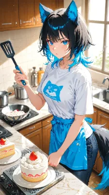 🐺 ショートケーキの日 〜ウル子、初めてのデコレーション〜🍰