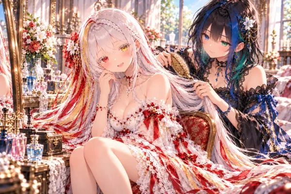 頭髪が結ぶ二人の距離♡ ～髪をとかすはずが、玄葉を捕獲！？～
