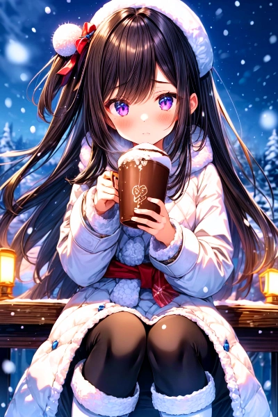 ココアと冬のうちの子＊(2枚)