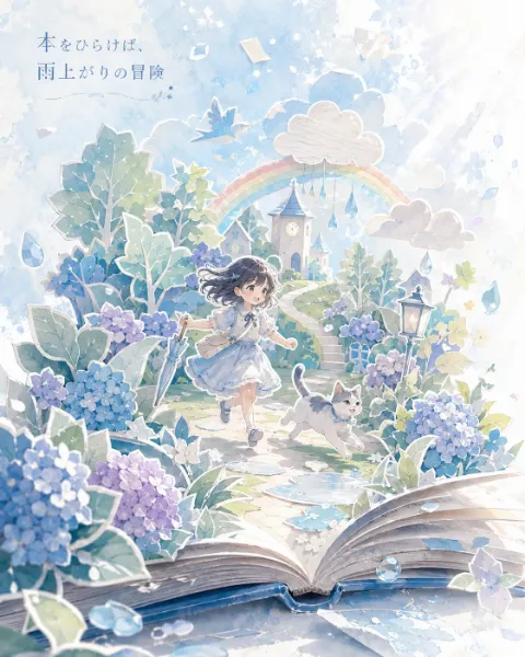 本をひらけば、雨上がりの冒険