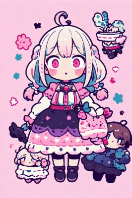 ピンクの国のお人形さん