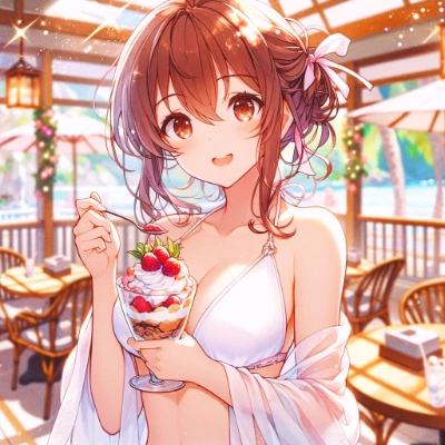 心夏と羽衣パフェ
