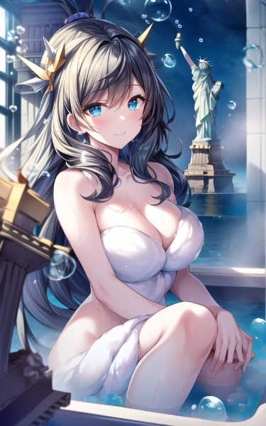 ニューヨークでニューヨク（入浴）