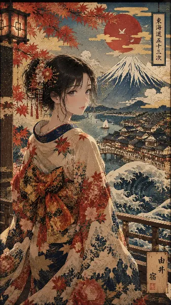 和風美麗イラスト生成GPT：カスタムGPT（GPTs）で作ったイラスト集  美麗イラスト生成・変換GPTの指示文をChatGPTにコピーして、和風テイストにできないか？ 元になる完成指示文が既にあるから一部を変更するだけで短時間で新しく作れ