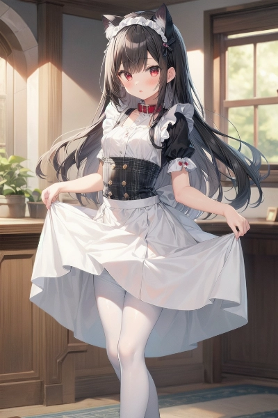 ネコミミメイドさん　お出迎え