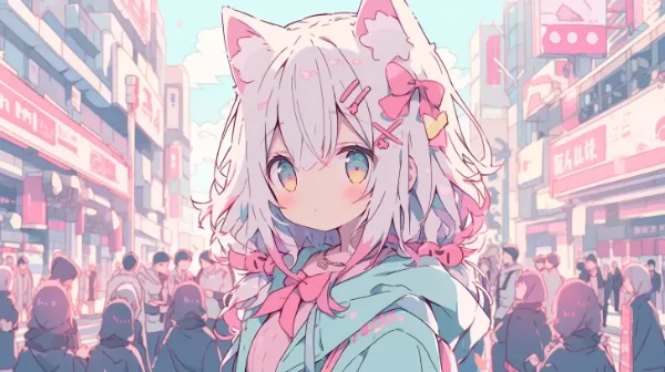 街角で輝く猫耳少女の冒険