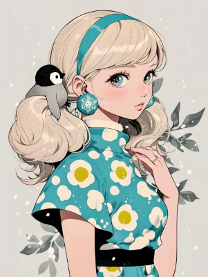 ペンギンと女の子