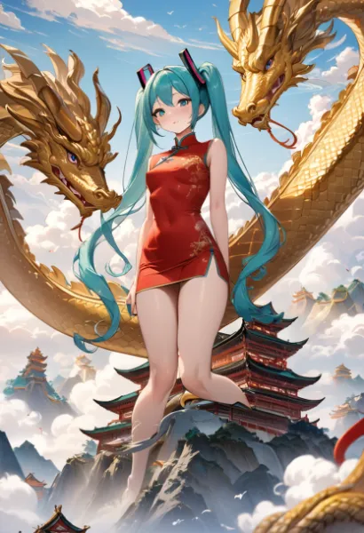 巨大ドラゴンガール