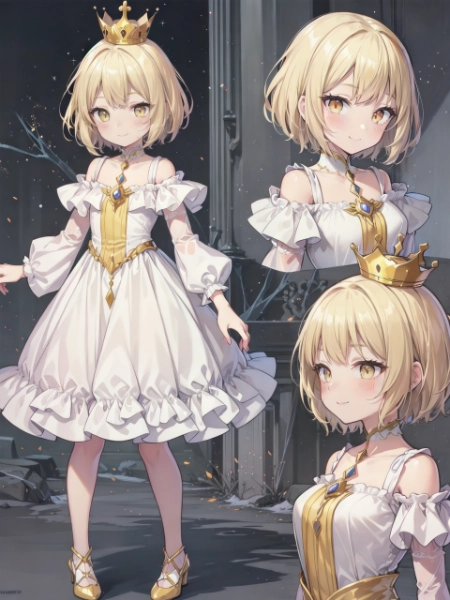 英雄に憧れる姫の設定画＋